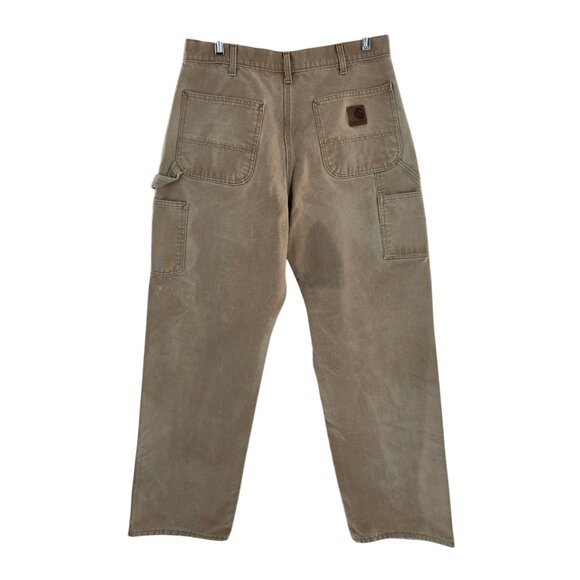 Vintage Carhartt B11  Canvas Carpenter Pants Mens 34x32 Union made‎ USA Made - Picture 6 of 6